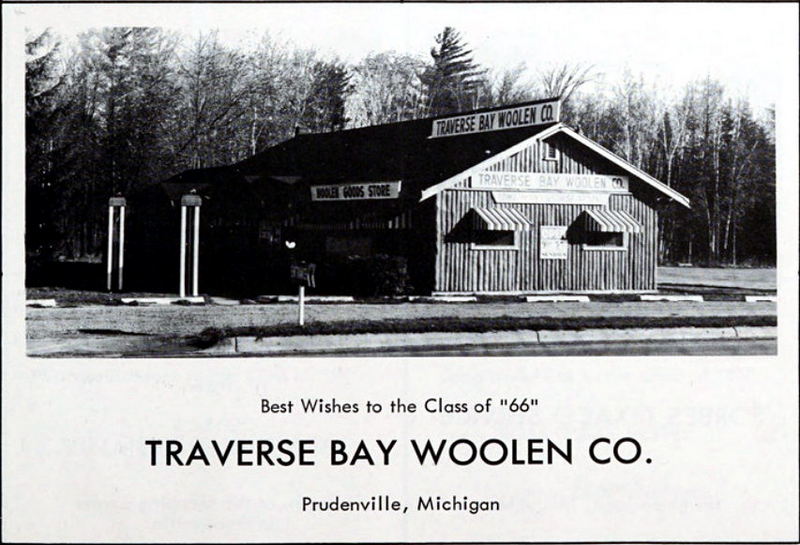 Traverse Bay Woolen - Houghton Lake High School - Bobcat Yearbook Class Of 1966